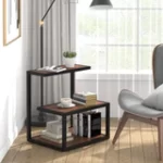 Tribesigns Side Table Industrial End 3-Tier Table with Storage Multifunctional
